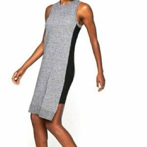 Athleta XS Merino Wool mock neck dress